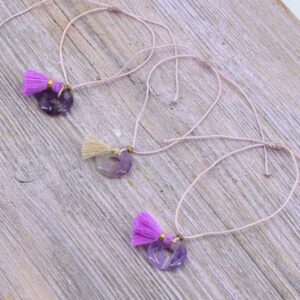 Amethyst Mini Donut Armband – Ruhe und Seelenfrieden im Fluss der Stille
