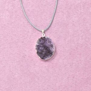 Amethyst Halskette Drusen-Anhänger – Ruhe & innere Klarheit - B2