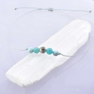 Dezember Geburtsstein Armband – Frieden & innere Mitte | Amazonit & Larimar