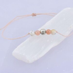 Juni Geburtsstein Armband – Gelassenheit & eigener Takt | Dendritenopal & Mondstein