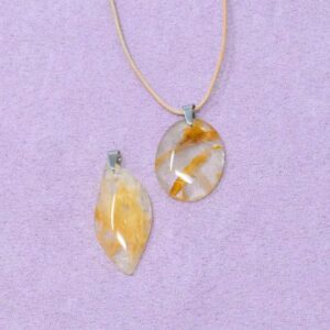 Citrin Halskette Freiform-Anhänger – Selbstvertrauen & Neubeginn