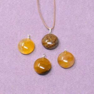 Golden Healer Halskette Freiform-Anhänger – Heilung & inneres Licht