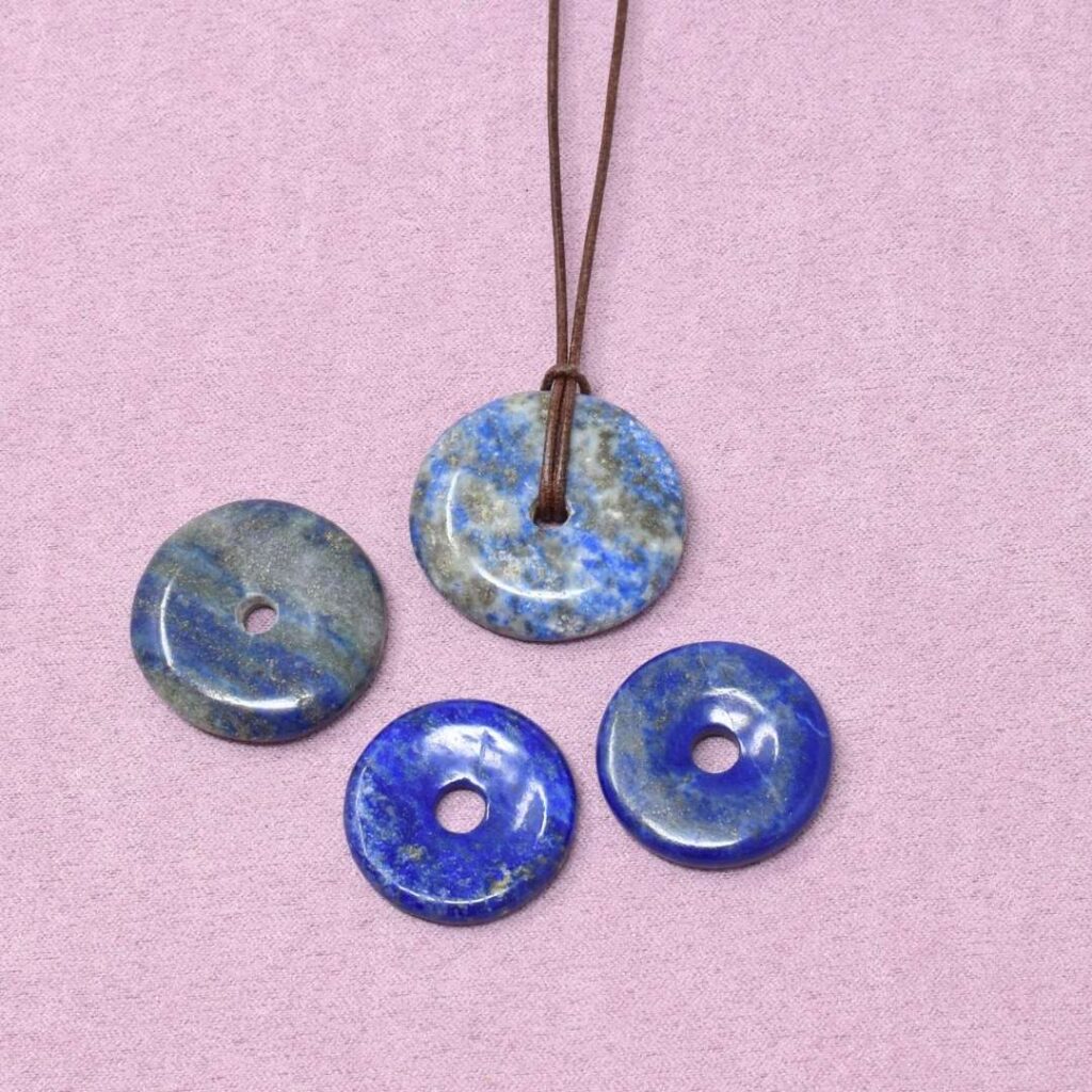 Lapis Lazuli Halskette Donut-Anhänger – Klarheit & innere Verbindung