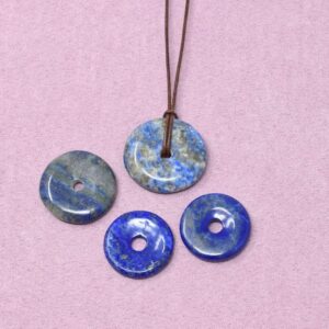 Lapis Lazuli Halskette Donut-Anhänger – Klarheit & innere Verbindung