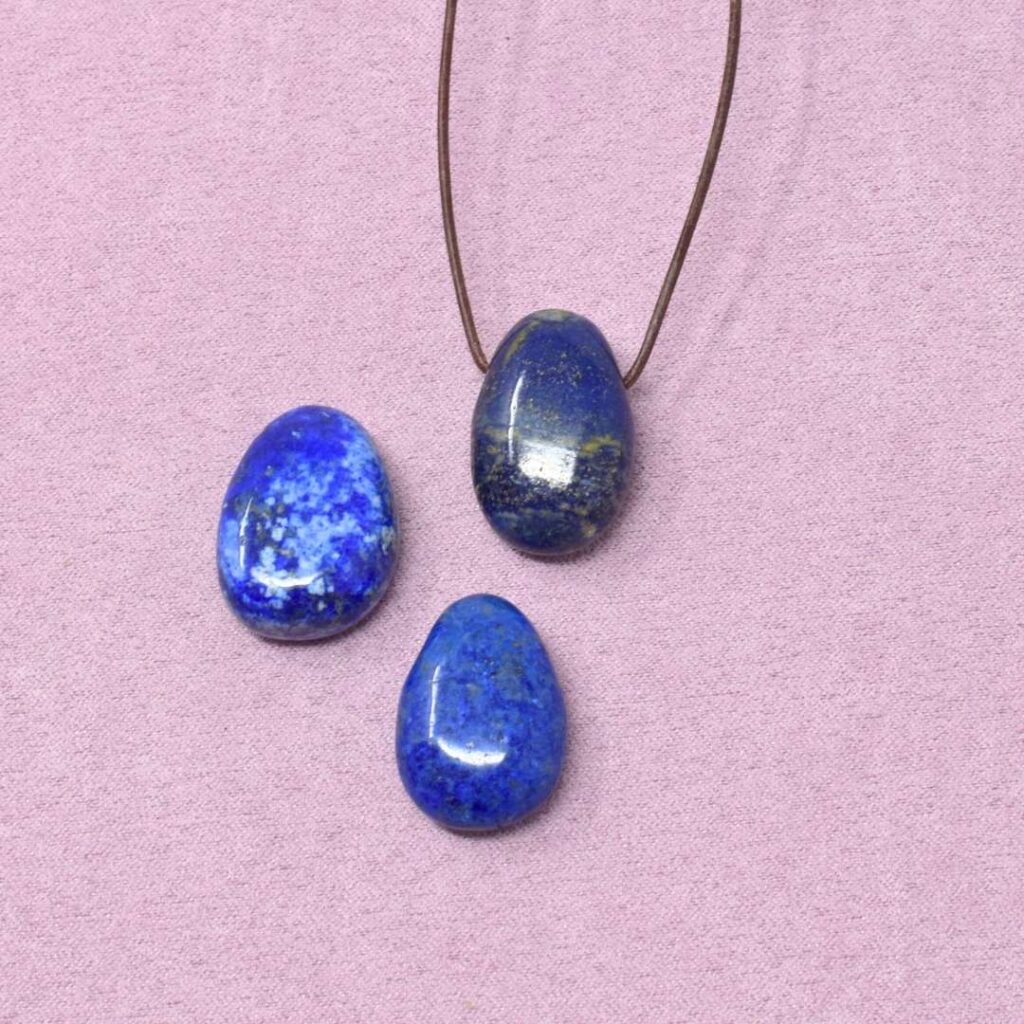 Lapis Lazuli Halskette Tropfen-Anhänger – Wahrheit & dich klar ausdrücken