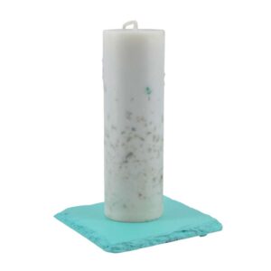 Miteinander – Edelsteinkerze mit Amazonit