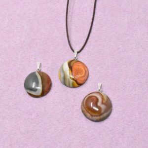 Polychrom Jaspis Halskette Freiform-Anhänger – Kreativität & geerdetes Vorangehen