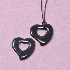 Onyx Halskette Herz-Anhänger – Selbstachtung & innerer Halt