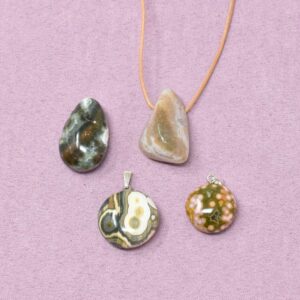 Ozean Jaspis Halskette Freiform-Anhänger – Wandel & neue Möglichkeiten