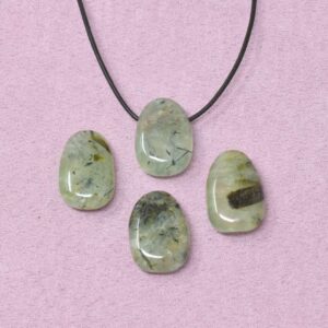 Prehnit Halskette Tropfen-Anhänger – Selbstfürsorge & emotionales Loslassen