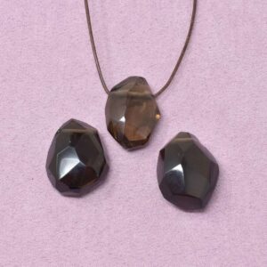 Rauchquarz Halskette Freiform-Anhänger – Wandel & neue Wege