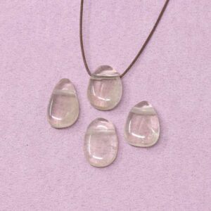 Rauchquarz Halskette Tropfen-Anhänger – Trauer & behutsames Loslassen